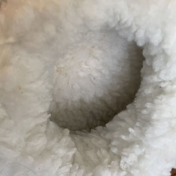 Dr. Scholl Size Large8-10 Heated Foot Massager tan sweater outer/faux fur inner - Picture 6 of 10